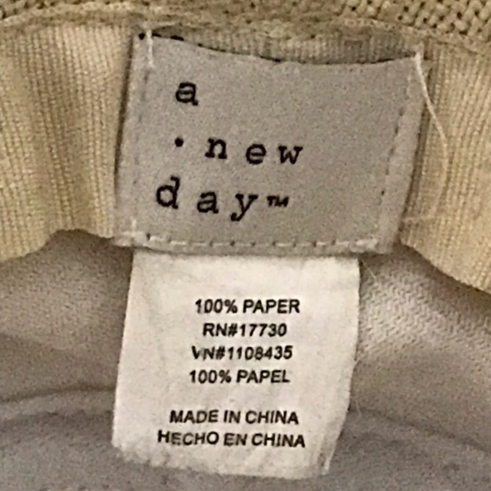 Women's A New Day S-M Straw Beach Hat